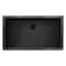 Ruvati 30 x 14 inch Gunmetal Black Stainless Steel Rectangular Bathroom Sink Undermount RVH6120BL - alternate 1